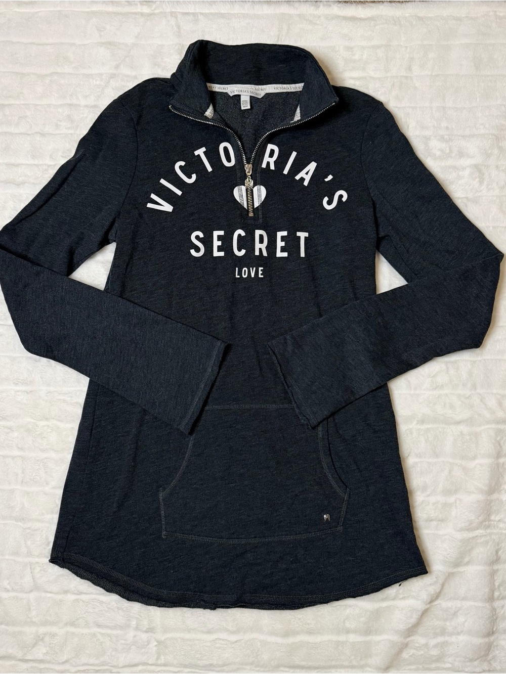 Victoria’s Secret Love Quarter Zip Tunic Pullover